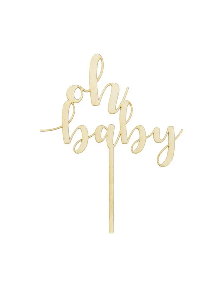 Toppers en bois oh baby