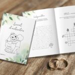 Livret d'activité pour enfants blanc avec des dessins