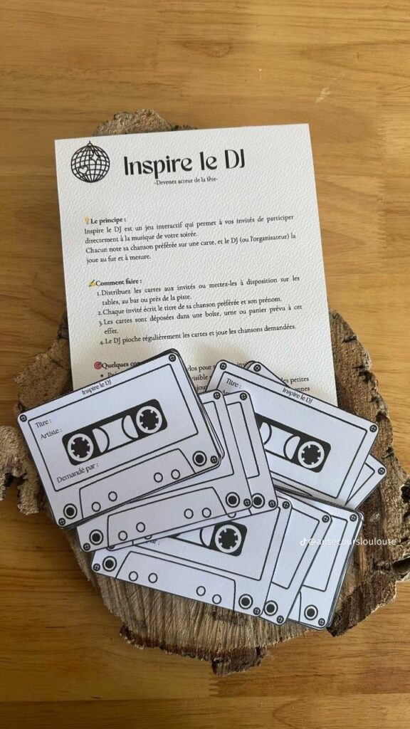 cartes dj personnalisé