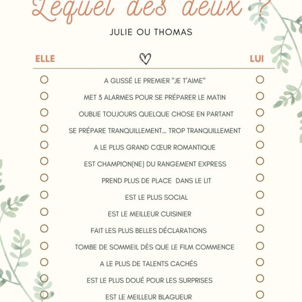 _Lequel des Deux_ Mariage _ Le Jeu Préféré des Invités [Guide Complet]